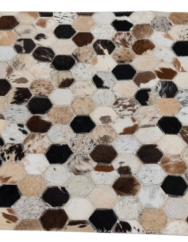Detail image of  2' x 3' Cowhide Leather Rug