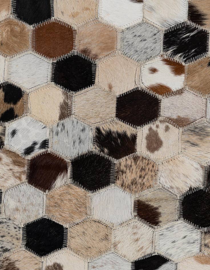 Detail image of  2' x 3' Cowhide Leather Rug