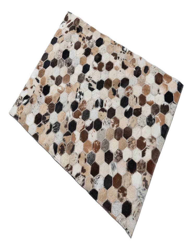 Detail image of  2' x 3' Cowhide Leather Rug