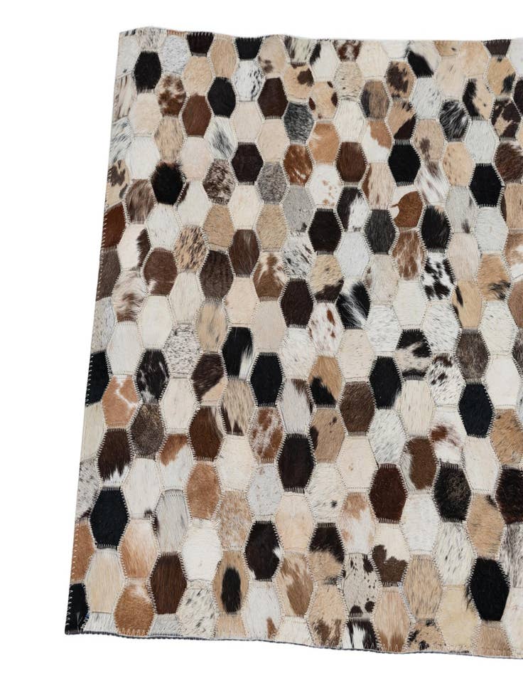 Detail image of  2' x 3' Cowhide Leather Rug