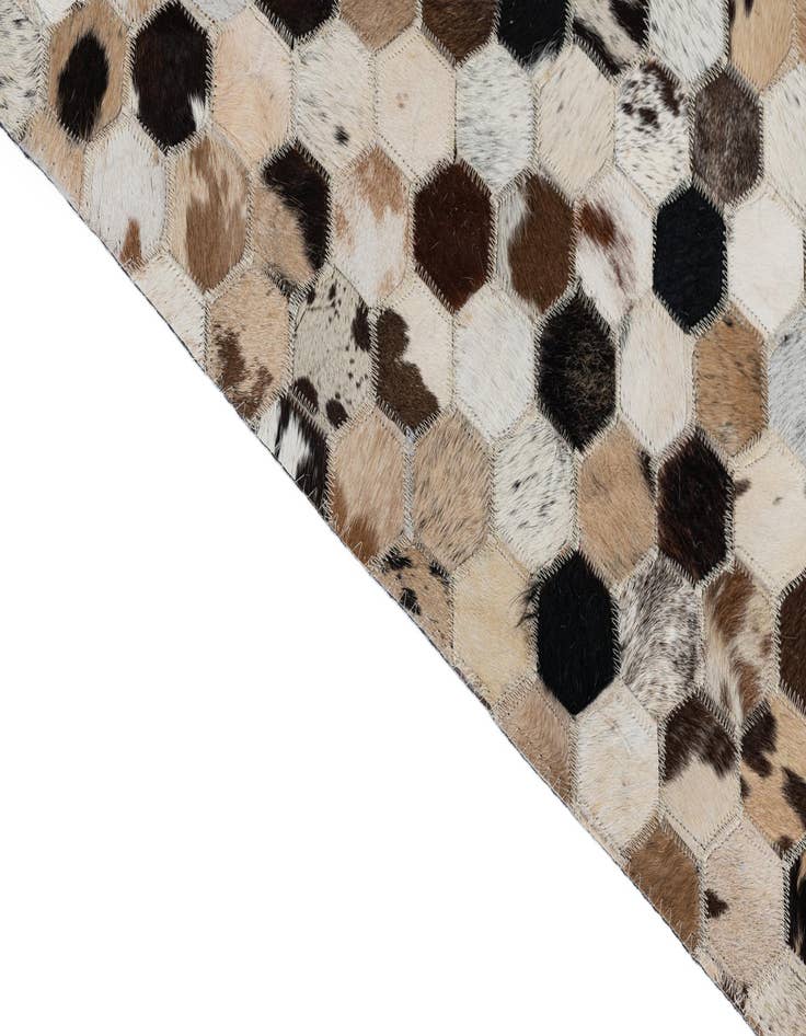 Detail image of  2' x 3' Cowhide Leather Rug