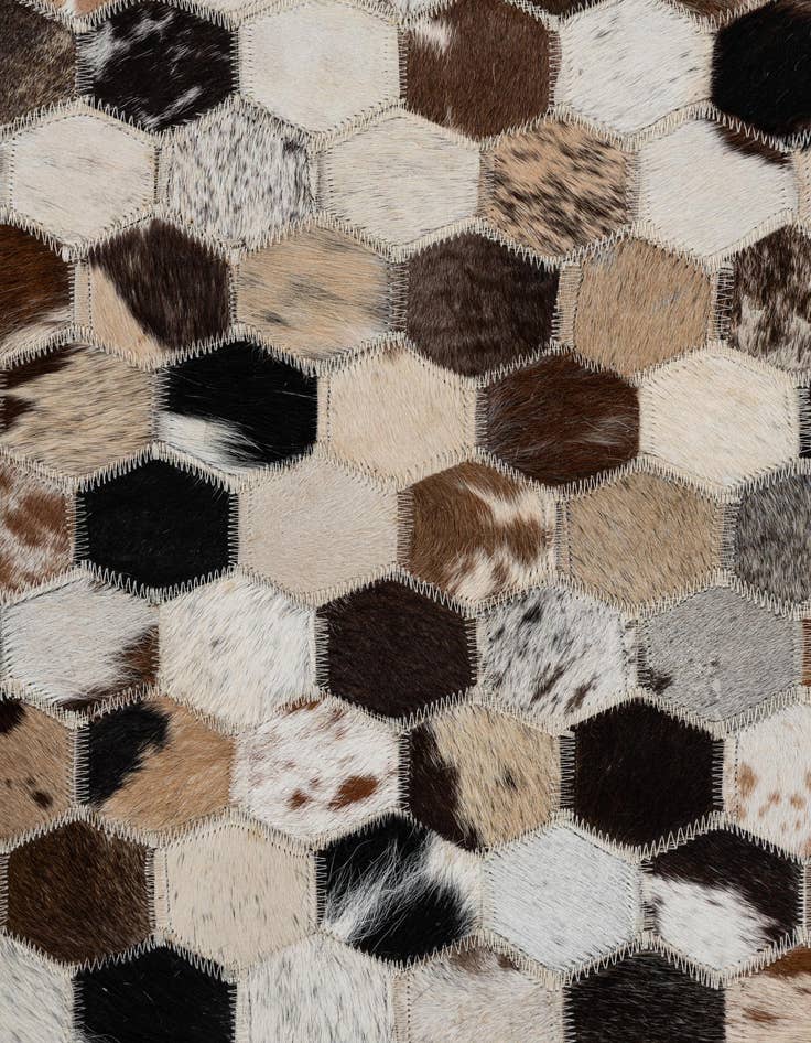 Detail image of  2' x 3' Cowhide Leather Rug