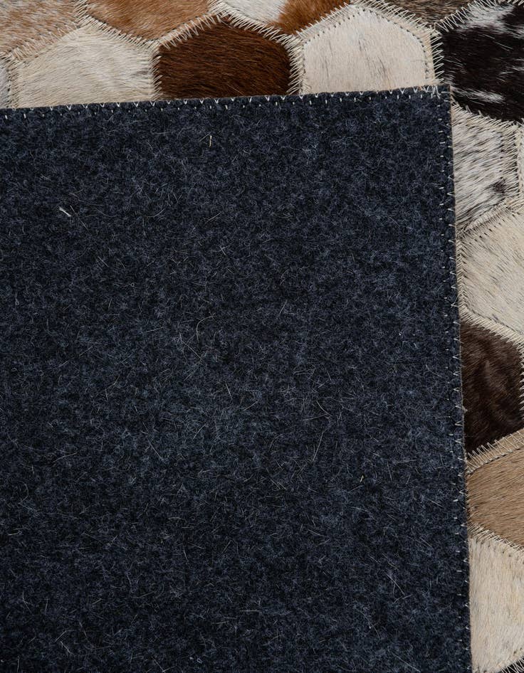 Detail image of  2' x 3' Cowhide Leather Rug