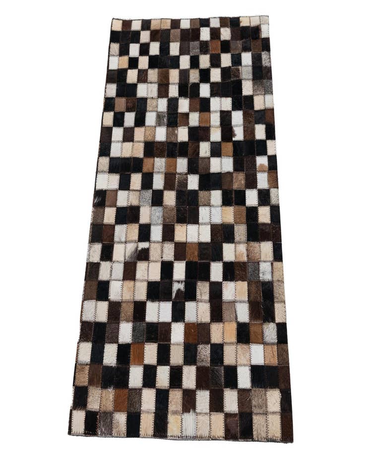 Detail image of  2' x 3' Cowhide Leather Rug