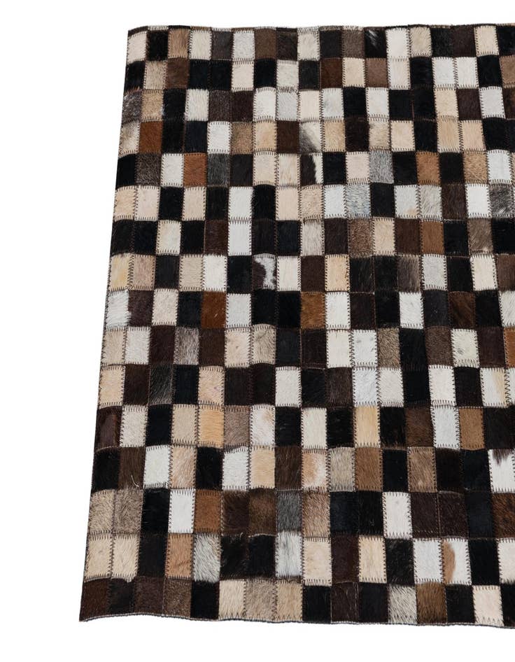 Detail image of  2' x 3' Cowhide Leather Rug