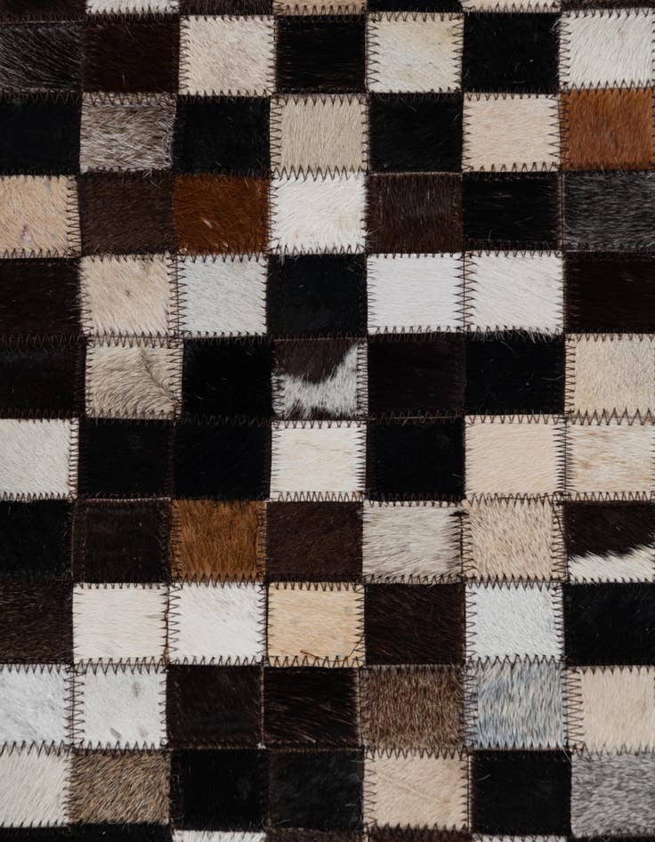 Detail image of  2' x 3' Cowhide Leather Rug