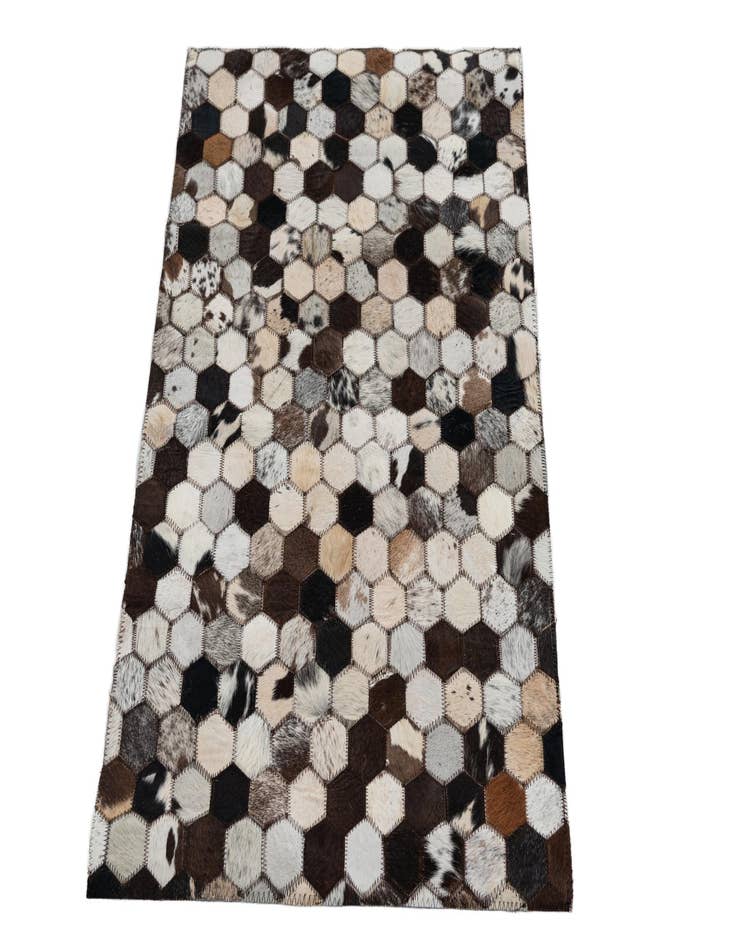 Detail image of  2' x 3' Cowhide Leather Rug