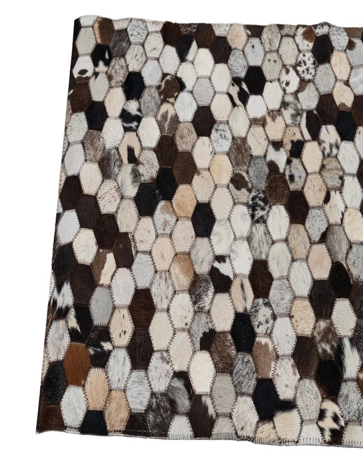 Detail image of  2' x 3' Cowhide Leather Rug