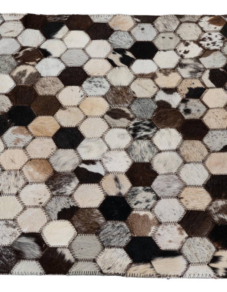 Detail image of  2' x 3' Cowhide Leather Rug