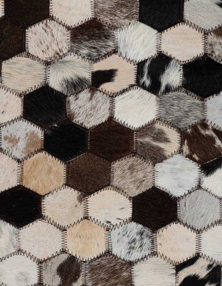 Detail image of  2' x 3' Cowhide Leather Rug