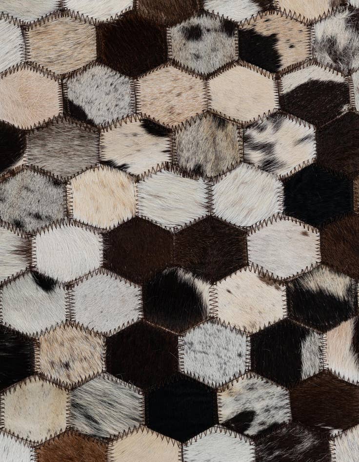 Detail image of  2' x 3' Cowhide Leather Rug