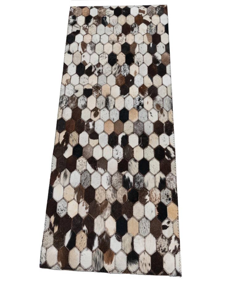 Detail image of  2' x 3' Cowhide Leather Rug