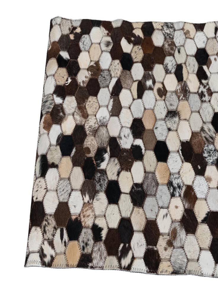 Detail image of  2' x 3' Cowhide Leather Rug