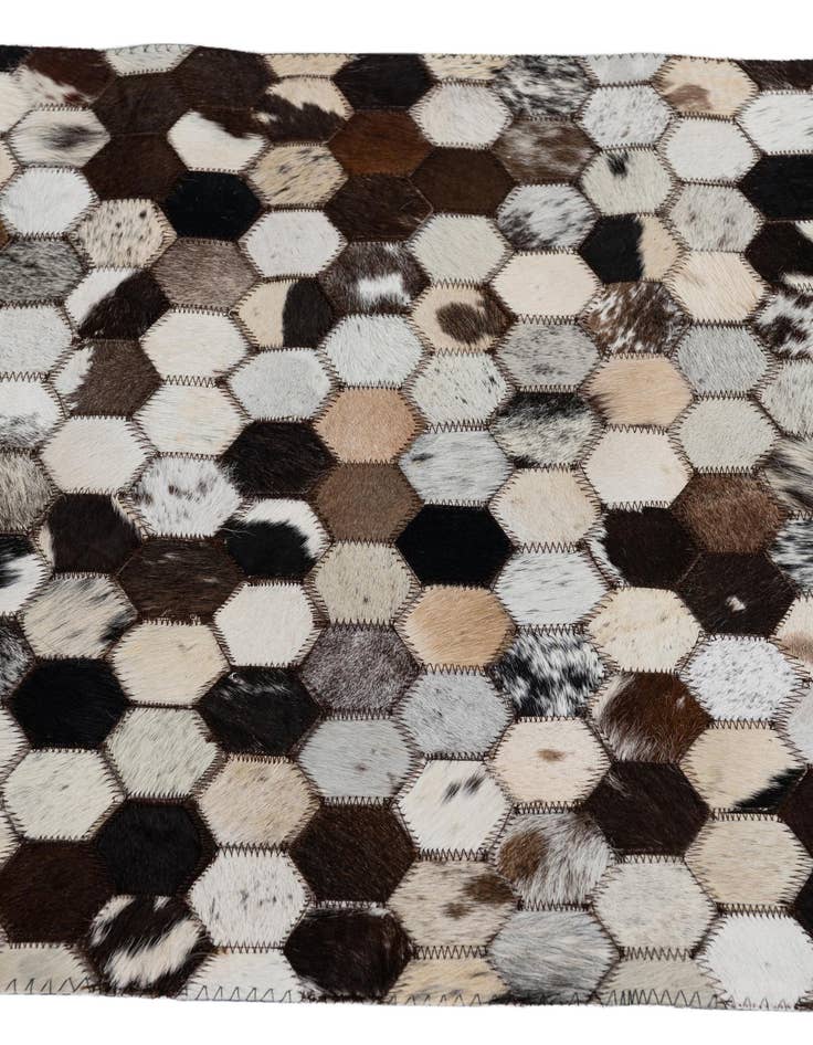 Detail image of  2' x 3' Cowhide Leather Rug