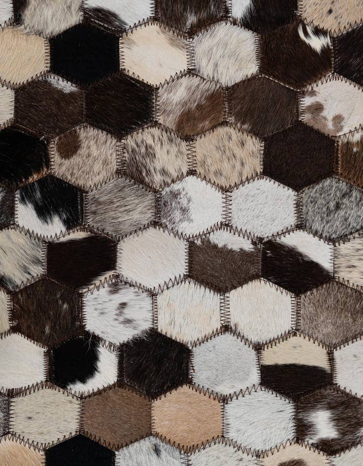 Detail image of  2' x 3' Cowhide Leather Rug