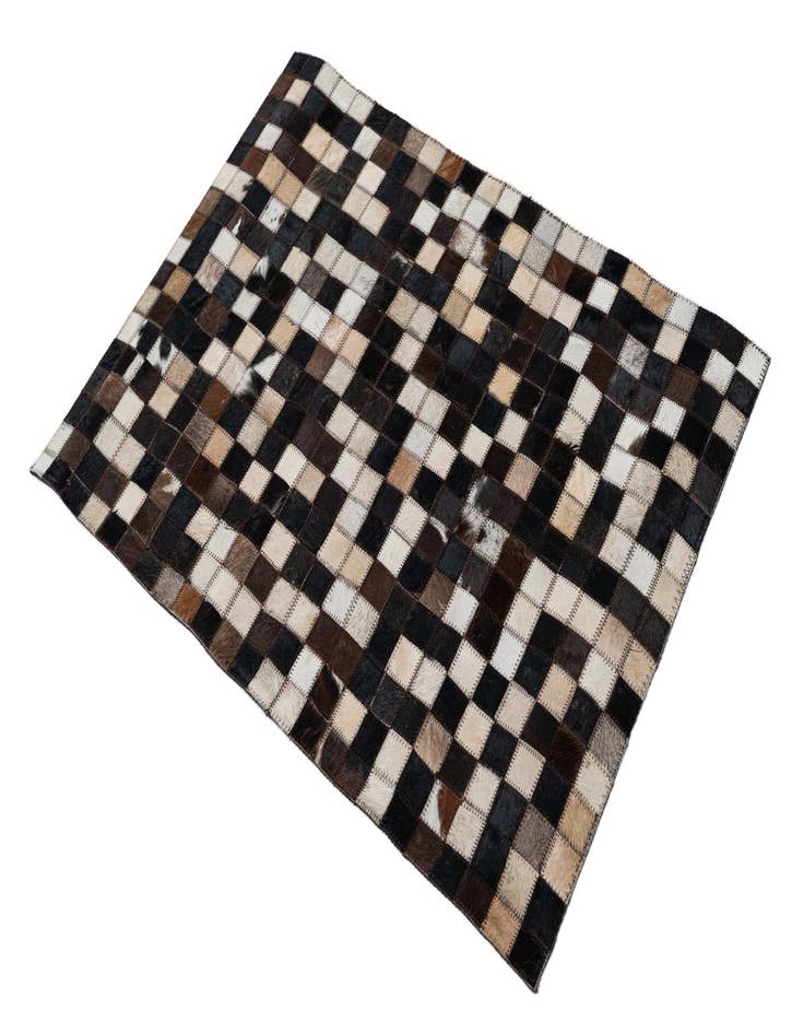 Detail image of  2' 1 x 3' Cowhide Leather Rug