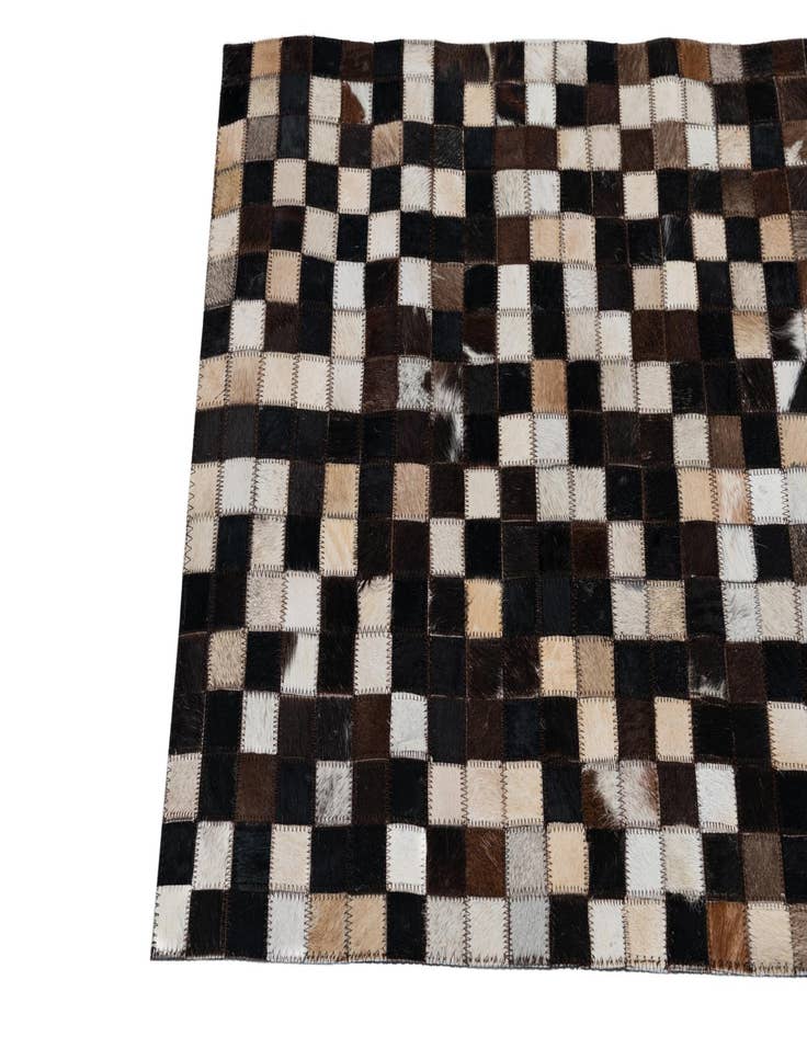 Detail image of  2' 1 x 3' Cowhide Leather Rug