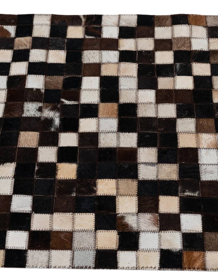 Detail image of  2' 1 x 3' Cowhide Leather Rug