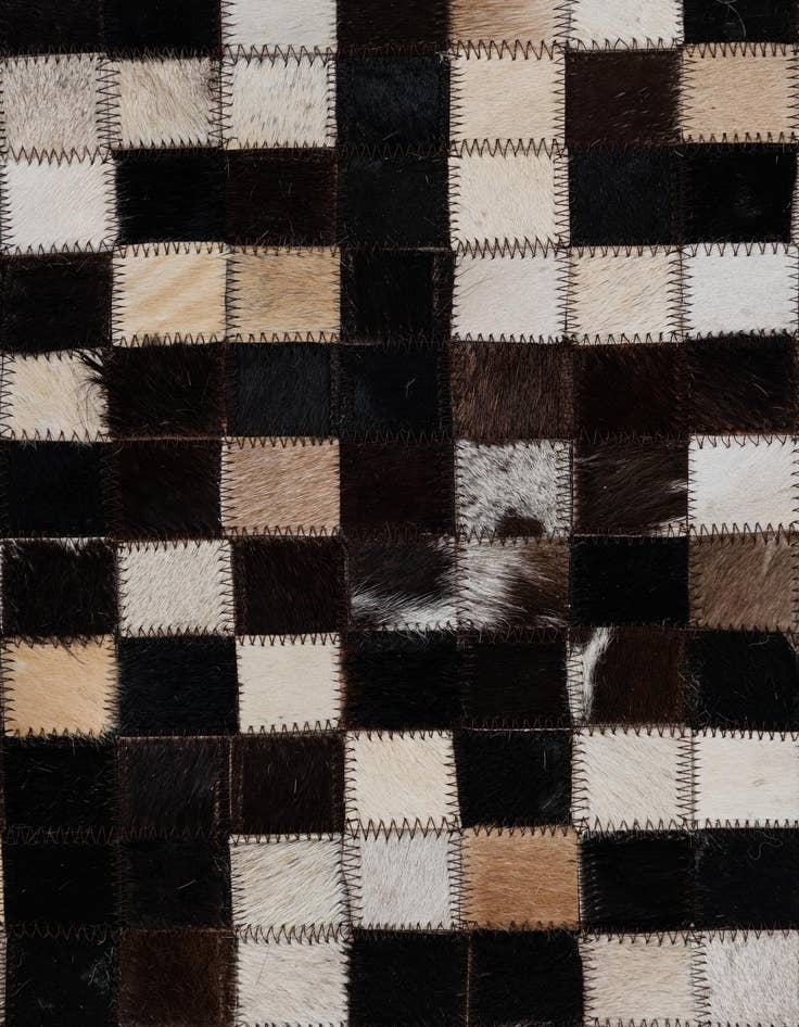 Detail image of  2' 1 x 3' Cowhide Leather Rug