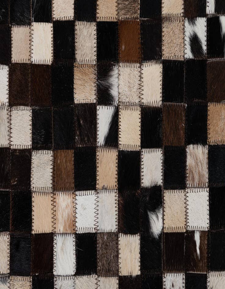Detail image of  2' 1 x 3' Cowhide Leather Rug