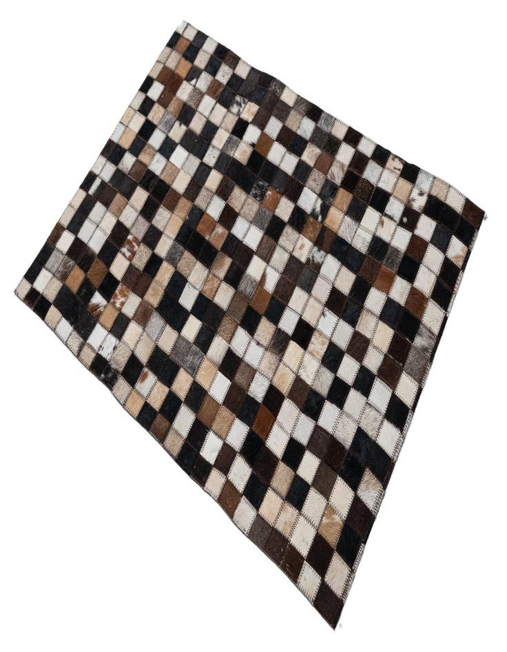 Detail image of  2' 1 x 3' Cowhide Leather Rug
