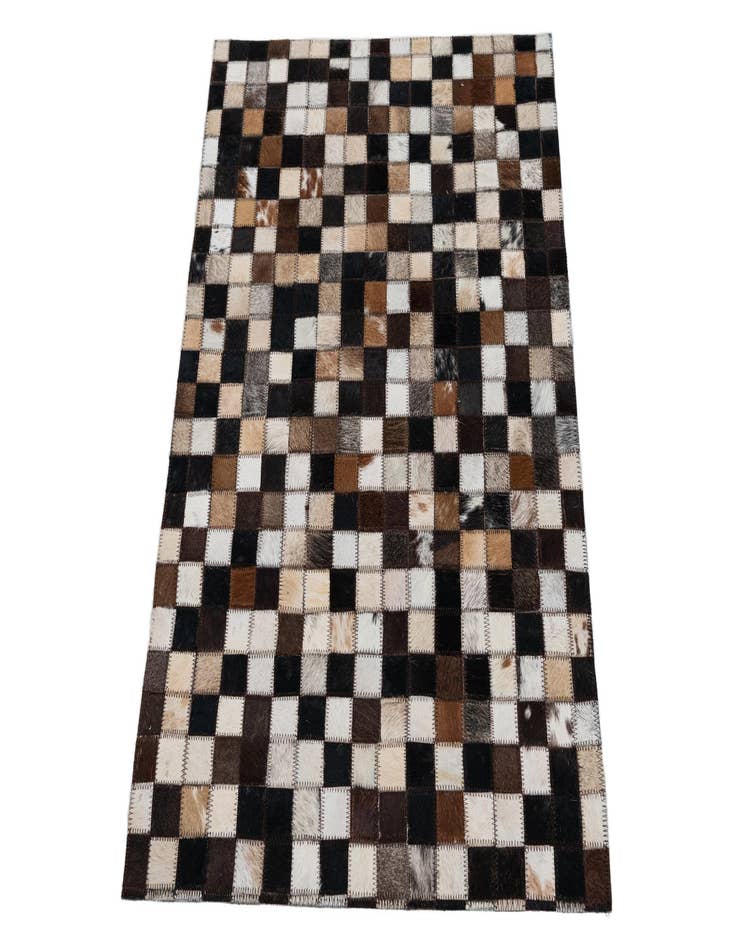 Detail image of  2' 1 x 3' Cowhide Leather Rug