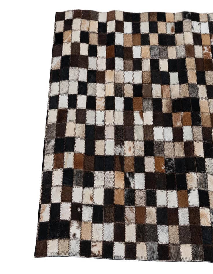 Detail image of  2' 1 x 3' Cowhide Leather Rug