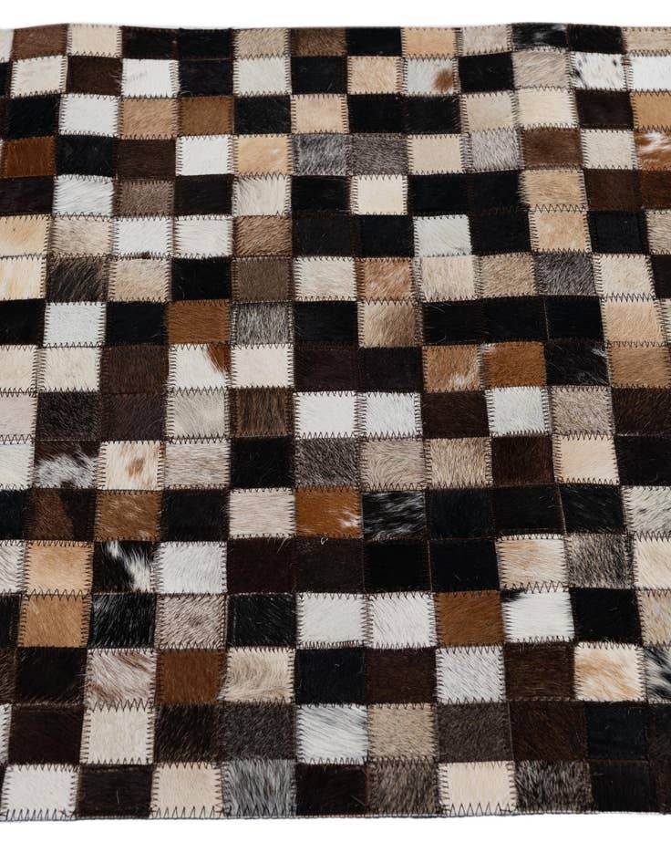 Detail image of  2' 1 x 3' Cowhide Leather Rug
