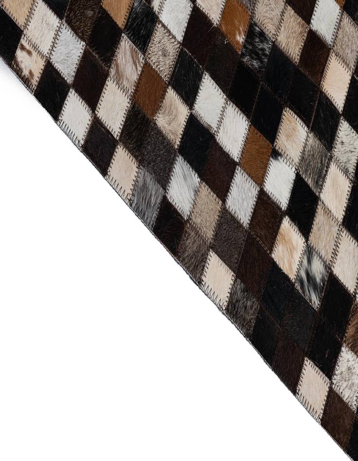 Detail image of  2' 1 x 3' Cowhide Leather Rug