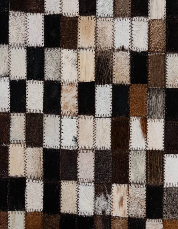 Detail image of  2' 1 x 3' Cowhide Leather Rug