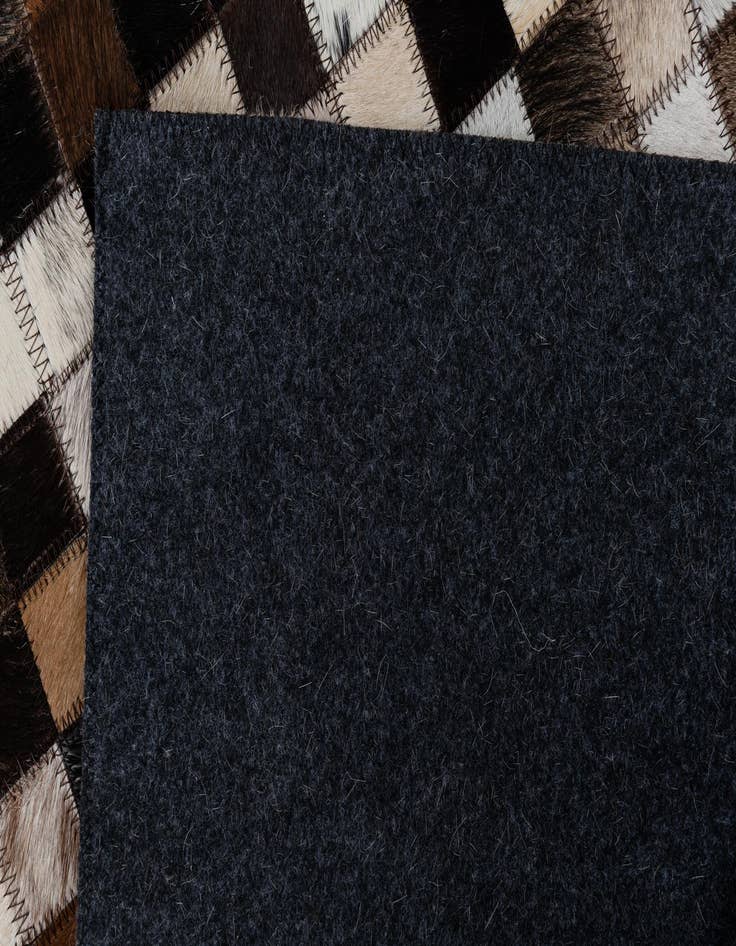 Detail image of  2' 1 x 3' Cowhide Leather Rug