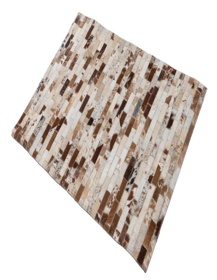 Detail image of  2' 1 x 3' Cowhide Leather Rug