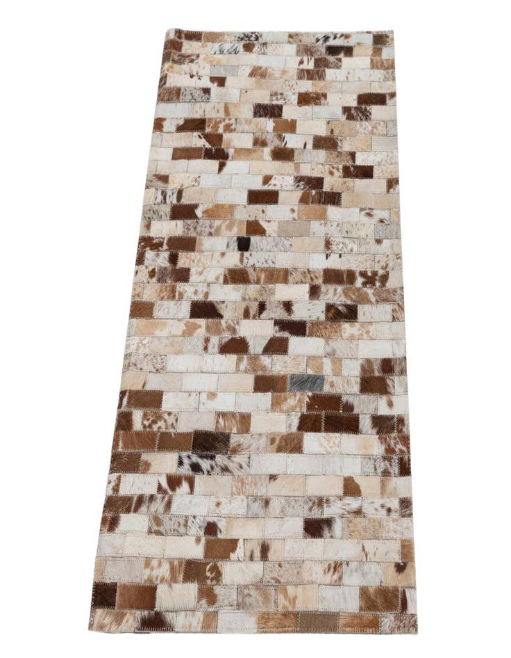 Detail image of  2' 1 x 3' Cowhide Leather Rug