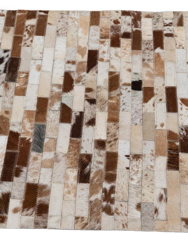 Detail image of  2' 1 x 3' Cowhide Leather Rug