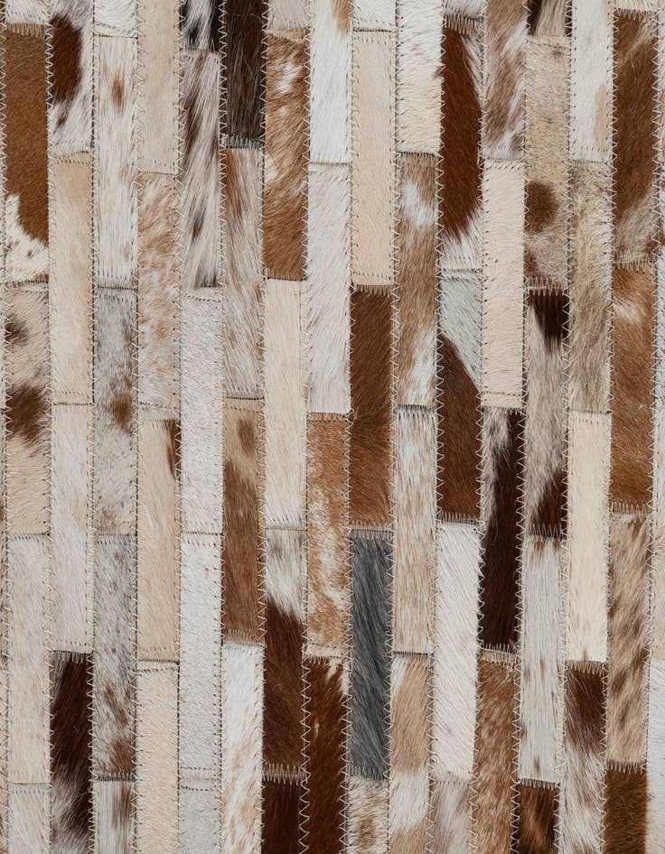 Detail image of  2' 1 x 3' Cowhide Leather Rug