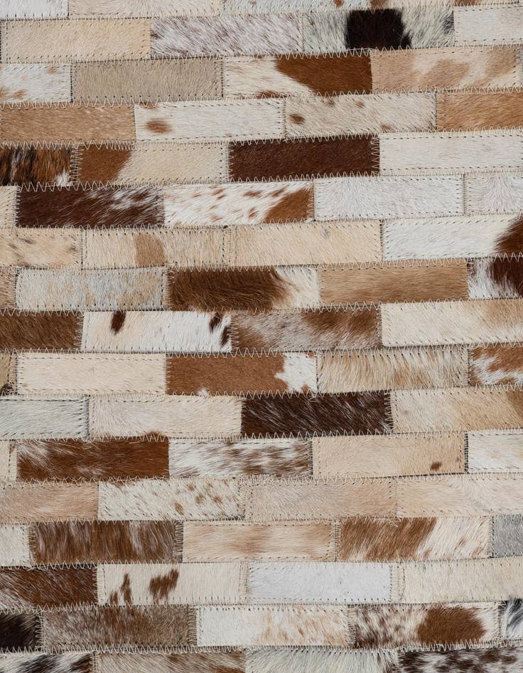 Detail image of  2' 1 x 3' Cowhide Leather Rug