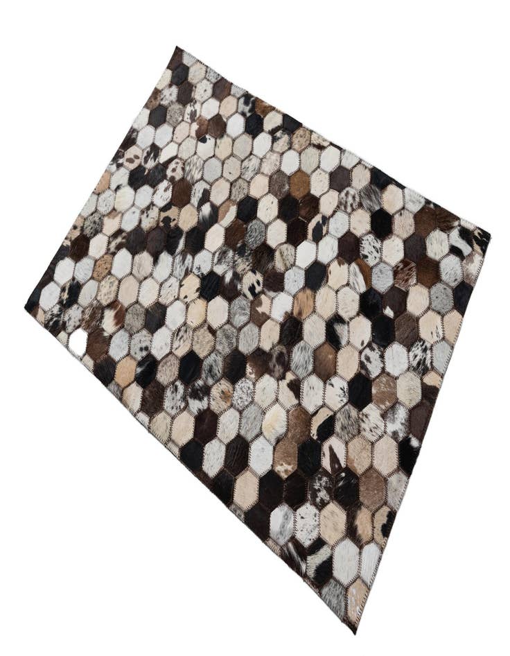 Detail image of  2' x 3' Cowhide Leather Rug