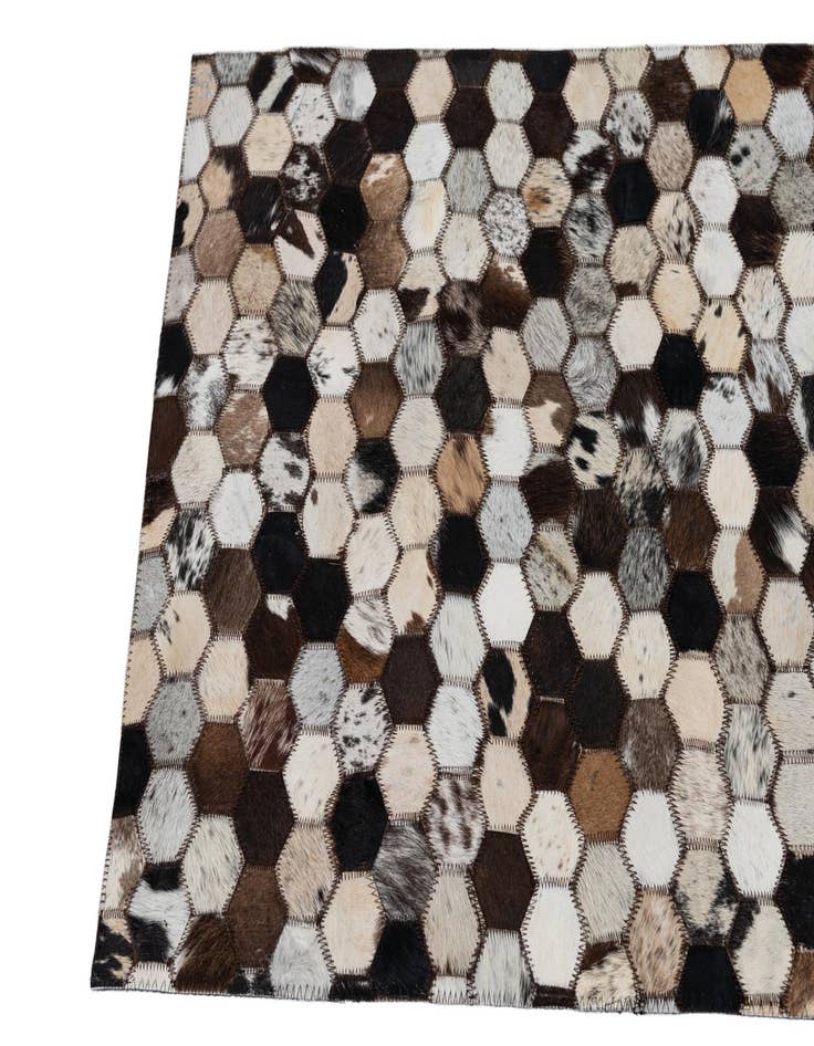 Detail image of  2' x 3' Cowhide Leather Rug