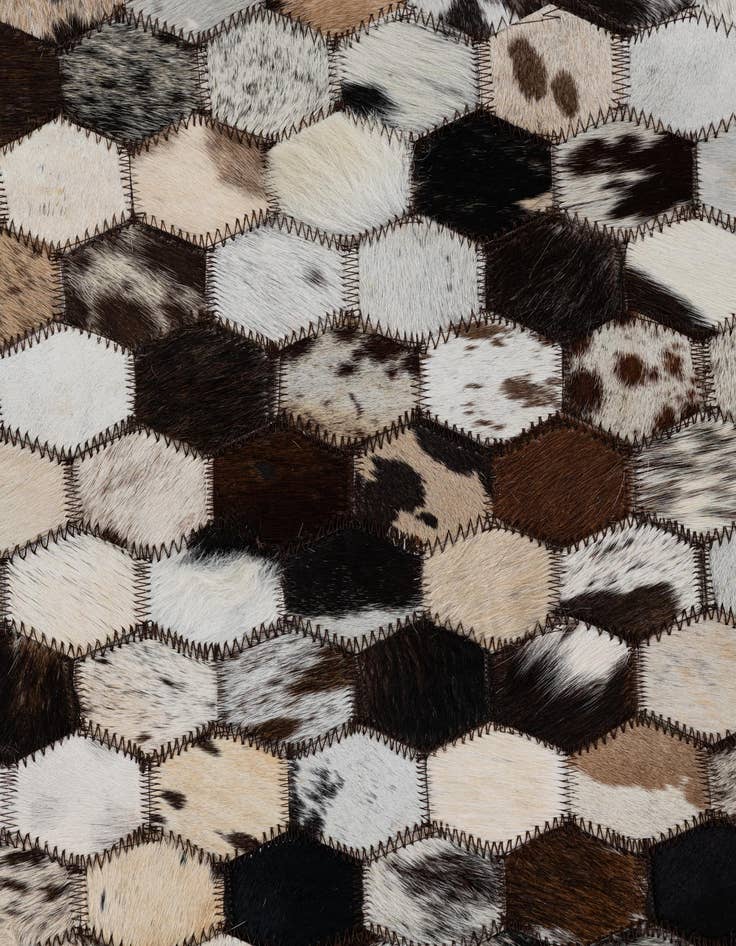 Detail image of  2' x 3' Cowhide Leather Rug