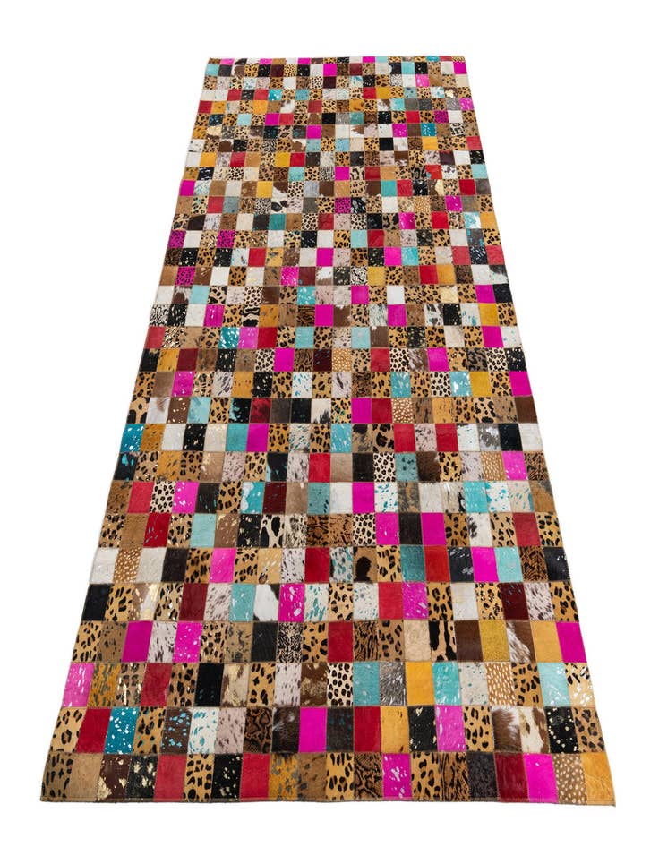 Detail image of  5' x 8' Cowhide Leather Rug