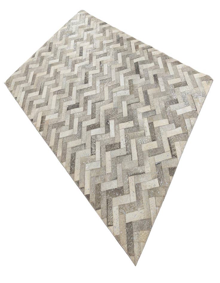 Detail image of  5' x 7' 10 Cowhide Leather Rug