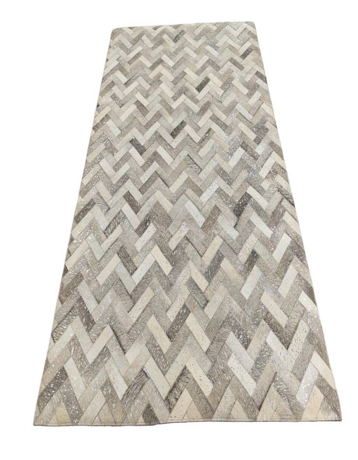 Detail image of  5' x 7' 10 Cowhide Leather Rug