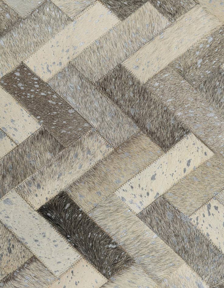 Detail image of  5' x 7' 10 Cowhide Leather Rug