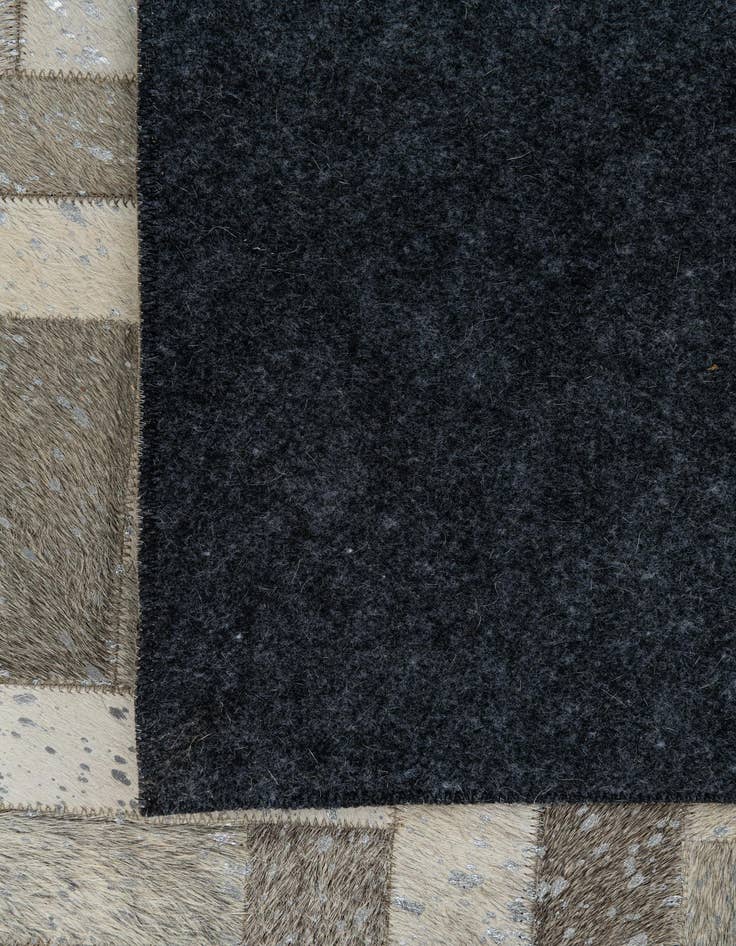 Detail image of  5' x 7' 10 Cowhide Leather Rug