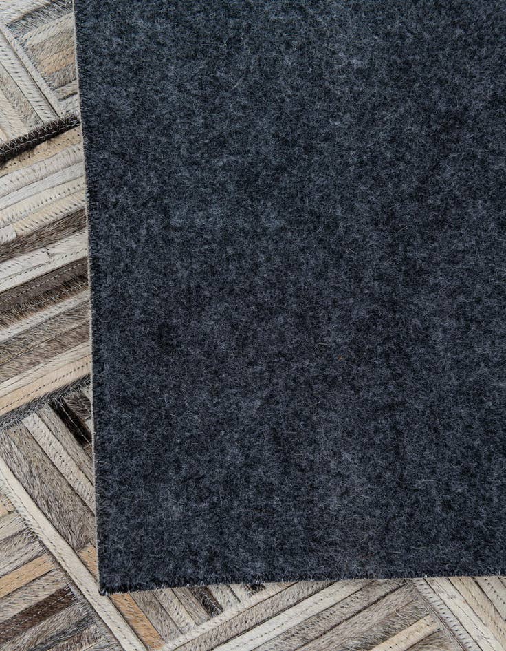 Detail image of  4' 10 x 7' 9 Cowhide Leather Rug