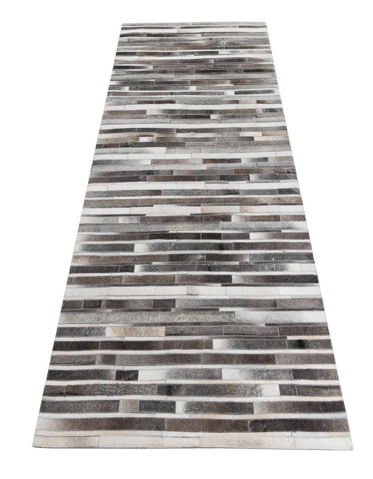 Detail image of  5' 1 x 8' Cowhide Leather Rug