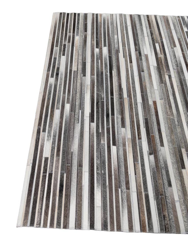 Detail image of  5' 1 x 8' Cowhide Leather Rug