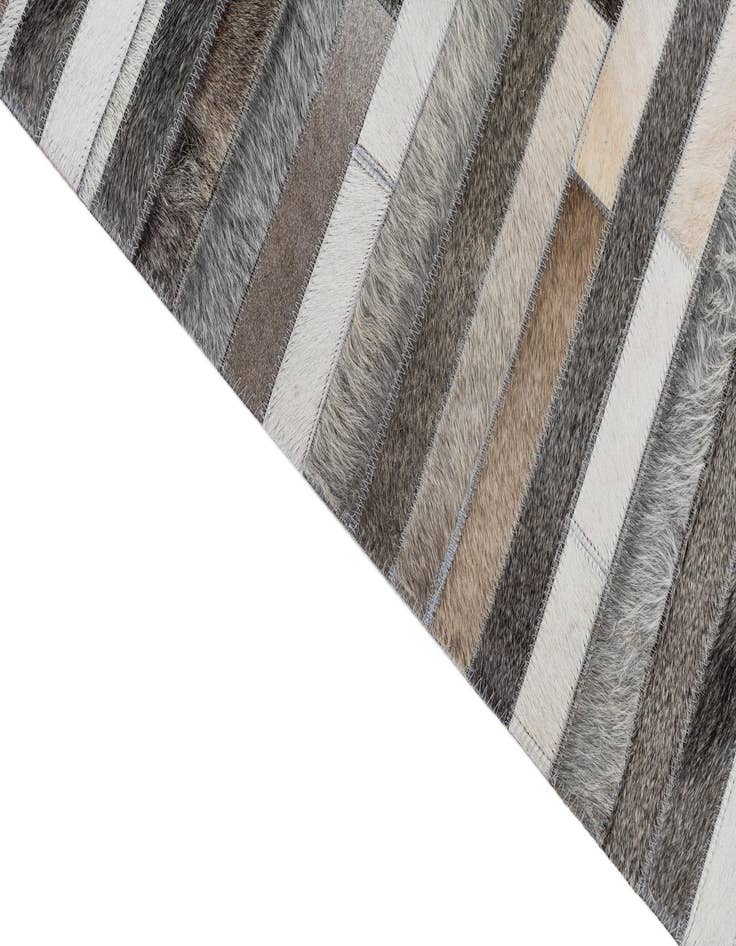 Detail image of  5' 1 x 8' Cowhide Leather Rug