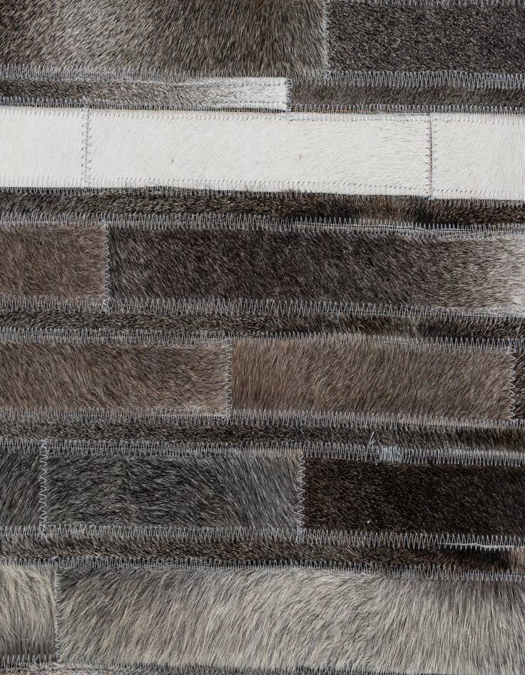 Detail image of  5' 1 x 8' Cowhide Leather Rug