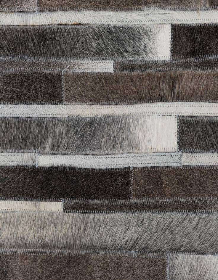 Detail image of  5' 1 x 8' Cowhide Leather Rug